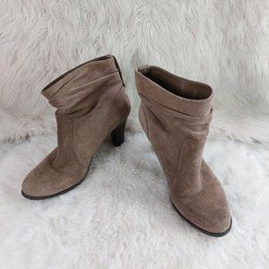 BCBG Paris Women's Brown Suede Leather Ankle Boot US 6.5B/EU 36.5